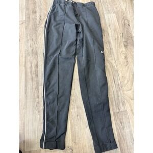 Vintage Nike Women's Track Pants Black Zip Ankle Y2K Athletic Joggers